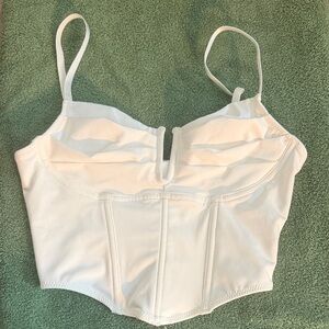 White Corset Style Top
